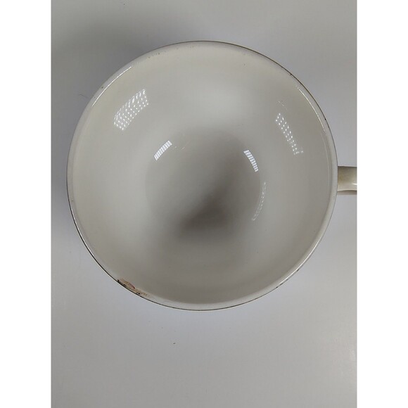 Vtg Homer Laughlin Golden Wheat Cup and Saucer Set 50's Cream 22K Gold Trim - Picture 8 of 10